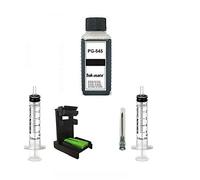 Kit de recharge noir pour cartouches d'encre PG-545, PG-545 XL noir - 100 ml d'encre noire avec adaptateur, accessoires, instructions de remplissage (français non garanti)