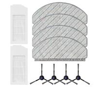 Kit de recharge pour filtre d'aspirateur et brosse pour Bosch pour série Spotless : comprend un filtre, un chiffon serpillère et des brosses latérales pour BCRD1W BCRC1W BCRD2W BCRC2W (A)