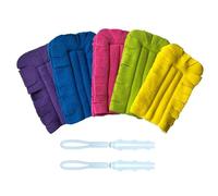 Kit de Recharges pour Chiffon Antistatique Microfibre 360°, Lavable et Réutilisable, Compatible avec Les Manchettes de Duster Swiffer, Tampons en Fausse Fourrure Multicolores pour Le Nettoyage