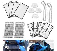 Kit de reconstruction CC Plus Tune Up avec panneaux filtrants fins 9991433-R4, brosses grises, rails et anneaux d'escalade Pièces de rechange pour nettoyeur de piscine Maytronics Dolphin Nautilus CC