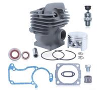 Kit de reconstruction de moteur de tronçonneuse Top Engine 44,7 mm Cylindre en acier avec ensemble de joints, roulement à aiguilles et soupape de Dmpression, pour modèles 260 Pro et 026, utilisation