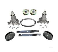 Kit de reconstruction de pièces de tondeuse à gazon de 106,7 cm pour LT1000 LT2000, lames de mandrin et poulies
