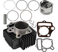 Kit de reconstruction de piston et de joint de cylindre de 52,4 mm avec segments de piston pour moteur de moto Lifan 110cc 125cc 4 temps et réparation de kart