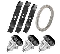 Kit de reconstruction de pont de 117,8 cm compatible avec tondeuse à gazon C ub Cadet LT-1045 LT-1046 i1046, C olumbia Q816H Q816K, avec broche 618-0660 (3), lame 942-04124 (1). Lame 942-04125 (2