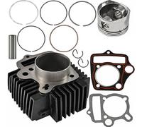 Kit de reconstruction de revêtement de cylindre 52,4 mm pour moteur de moto 4 temps 110 cc - 125 cc, avec segments de piston et joints