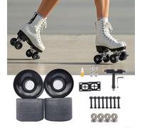 Kit de reconstruction de roues de skateboard avec roues en polyuréthane de qualité supérieure et roulements de précision en acier au carbone pour patineurs tous niveaux (C)