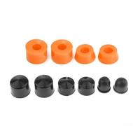 Kit de reconstruction de skateboard avec bagues en polyuréthane, rondelles, tasses pivotantes et amortisseurs pour une conduite fiable et fluide (orange)