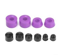 Kit de reconstruction de skateboard et camion compatible avec les camions longboard, bagues en polyuréthane, rondelles, tasses pivotantes, amortisseurs pour un entretien efficace du skateboard (violet