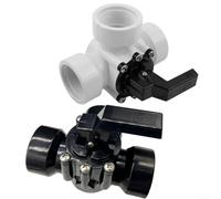 Kit de reconstruction de valve de piscine avec vannes d'inversion de 0,-pouce pour 4715 4517 et pour systèmes Zodiac à 3 voies, pièces de réparation en métal pour contrôle du débit de piscine