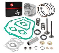 Kit de reconstruction du haut du moteur - 0,25 mm - Piston et anneau d'admission - Valve d'échappement et joint d'étanchéité à ressort pour chariot de golf Yamaha G11 G16 G20 A 1996-2002