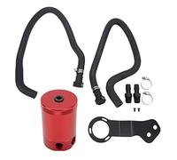 Kit de récupération d'huile déflecteur Réservoir de séparateur d'huile en alliage d'aluminium pour SS 6,2 L 2016 Le système de port supérieur empêche l'accumulation de boues (Rouge)