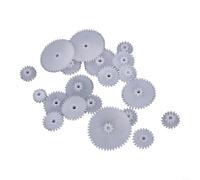 Kit de réduction de vitesse double en plastique pour voiture télécommandée | Ensemble d'engrenages en plastique, modèle double vitesse, accessoires de voiture RC, pièces de robot jouet, kits de modèle