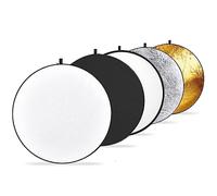 Kit de réflecteur 5 en 1 pour photographie, 30 cm, translucide, argenté, doré, blanc et noir, pour photographie et éclairage extérieur, séance photo, mariage