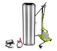 Kit de réflecteurs LED pour débosselage, outils de débosselage sans peinture (DSP) robustes avec support à roulettes, 2 modes d'éclairage, réflecteurs LED pour la réparation(Green)