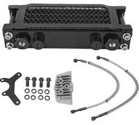Kit de refroidissement d'huile de moto en aluminium 4 lignes à haut rendement de remplacement pour Affen 125 50 cc à 150cc Dirt Pit Bike Noir