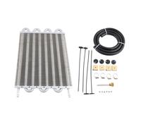 Kit De Refroidissement D'huile Universel,4 Nucle6 Nucle8 Nuclealuminum,Pour Voiture,Transmission Existent,Manuel,Pièces Automobiles -8 Row Argent