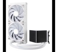 Kit de refroidissement liquide CPU Modecom Panorama ARGB 240 Blanc - Radiateur 279x120x30mm, 2x120mm ventilateurs FDB 500-1850 RPM, sockets Intel/AMD