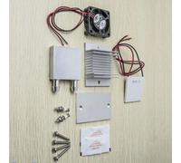 Kit de refroidissement thermoélectrique Peltier DIY avec puce TEC1-12706, ventilateur 12 V et bloc d'eau pour systèmes de gestion thermique électroniques personnalisés