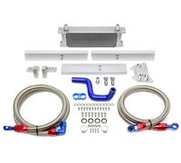 Kit de refroidisseur d'huile 13 rangées - 2 tuyaux flexibles en acier avec accessoires - Dimensions du filet : 220 mm x 190 mm x 50 mm - Pour type 1,8 l - 2,0 l - Turbo 8 V 8K-B8 8T-B8 8S-FV 5F