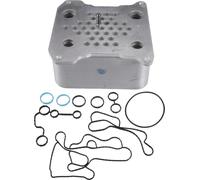 Kit De Refroidisseur D'Huile Moteur pour Ford F-250 F-350 F-450 Super Duty, Durable En Alliage D'Aluminium De Ton Argenté Avec Joint Torique Pour Refroidisseur Huile Transmission