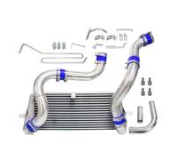 Kit de refroidisseur intermédiaire adapté au moteur RX7 RX-7 FD3S FD3 13B 1,3 l, Twin Turbo 1993 - 1997, boulon Turbo sur le montage avant Intercooler voiture Refroidisseur de turbo(Blue)