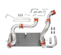 Kit de refroidisseur intermédiaire adapté au moteur RX7 RX-7 FD3S FD3 13B 1,3 l, Twin Turbo 1993 - 1997, boulon Turbo sur le montage avant Intercooler voiture Refroidisseur de turbo(Red)