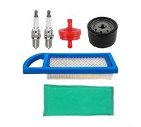 Kit de réglage de filtre à air 795115, kit de réglage de filtre à air avec conduite de carburant, filtre à huile et étincelle pour une large gamme de tondeuses à gazon