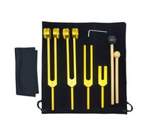 Kit de réglage de fourche - Ensemble de fourche de fréquence de précision, outil de thérapie du son en alliage d'aluminium | Dispositif de résonance de vibration, fourche d'étalonnage