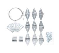 Kit de réglage de la porte de garage Kit en acier inoxydable support supérieur en nylon à rouleau à roulettes à rouleaux de corde pour toute porte de garage