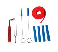 Kit de réglage de piano : ensemble professionnel complet, clé en acier inoxydable, manche en bois et silencieux en caoutchouc, idéal pour la réparation et l'entretien des pianistes,