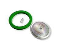 Kit de réglage personnalisé pour machines à expresso Rancilio Silvia, écran renforcé IMS Nanotech SRT200NT, joint Cafelat - Vert, vis plate.