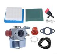 Kit de réglage pour carburateur Tecumseh OH195EA OHH45 OHH50 OHH55 avec joint d'étanchéité filtre à air, ampoule de carburant, colliers de serrage et conduite de carburant