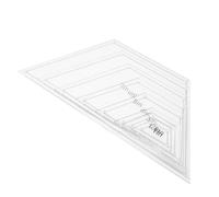 Kit de Règle de Quilting 1 à 7 Pouces Rainures de Positionnement | Lignes de Mesure Intégrées, Compatible Couture Machine, pour Artisans et Décorations Maison