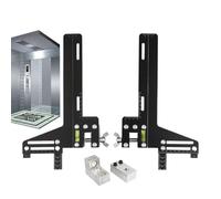 Kit de règle en métal, règle de ligne de marquage pour le travail du bois, jauge de guidage d'ascenseur | Règle de positionnement en acier inoxydable | Jauge de rail de guidage d'ascenseur à voie