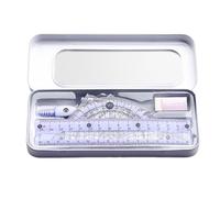 Kit de Règles de Géométrie | Trousse de de Géométrie Scolaire | Outils de Mesure et Dessin | Fournitures pour Cours de Maths et Art Élèves et Étudiants