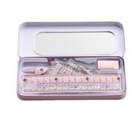 Kit de Règles de Géométrie | Trousse de de Géométrie Scolaire | Outils de Mesure et Dessin | Fournitures pour Cours de Maths et Art Élèves et Étudiants