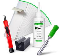 Kit De Regrip De Clubs De Golf Wedge Guys - Kit De Prise En Main Haut - Lame Crochet, Solvant, Bandes Adhésives & Étau En Caoutchouc - Grips Dc Tour Professionnels Pour Clubs De Golf Blanc