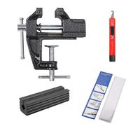 Kit de regripping pour club de golf - Outil de rechange pour enlever les | 4 pièces. Étau de table portable - Enlèvement de poignée - Ruban adhésif double face - Pour clubhaus femme/homme - En carbone