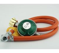 Kit de régulateur de pression de gaz avec autocollant de sécurité, ensemble de régulateur de pression de gaz avec tuyau de différentes longueurs pour cuisinières à gaz, grils à gaz ou grils à paella