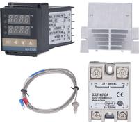 Kit de régulation de température PID 0-400 °C, étanche, régulateur de température REX C100 de haute précision pour l'agriculture, 100-240 V