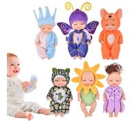 Kit de réincarnation Flexible - 6 pièces réelles, Ensemble de Jouets réalistes en Silicone Souple, Composants d'artisanat, modèle d'assemblage créatif, pour, collectionneurs Amateurs, Maison