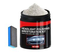 Kit de réinitialisation de phares de voiture | Poudre de polissage pour enlever le verre de 80 ml, poudre pour restaurer les phares | pour véhicules automobiles camions SUV pare-brise maison cuisine