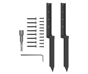 Kit De Réinitialisation Poteaux De Clôture - Forets De Fixation Sol Set,Poteaux de Soutien pour Clôture | pour Jardin Cour Pelouse Terrasse Azienda Agricola
