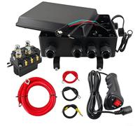 Kit de relais solénoïde de treuil robuste 12 V 500 A avec boîtier de commande et contrôleur manuel pour sauvetage tout-terrain de 3 628,7 à 9 071,8 kg, boîtier ABS étanche, non compatible avec Warn
