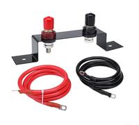Kit de relocalisation de batterie en cuivre de ,2 m pour voitures, camions, VTT, UTV, camping-cars, tracteurs et bateaux - Borne de rechange directe 4AWG/5AWG (4 AWG ,2 m)