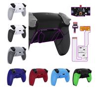 Kit de remappage programmable eXtremeRate RISE4 V3 pour contrôleur ps5 BDM-030/040/050, carte de mise à niveau, coque arrière et boutons réinitialisés Rubberized Nova Pink