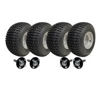 Kit de remorque ATV 2 essieux 18x9.50-8 - 4 pneus crampon Wanda P322, moyeux et essieux, sans attelage, capacité 408 kg