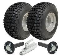 Kit de remorque ATV - PARNELLS - 18x9.50-8 - 2 roues - Acier pressé - 204 kg de charge max
