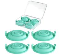 Kit de remplacement - 4 joints à membrane pour pompe, avec boîtier de rangement - compatible avec les pièces du tire-lait Elvie, sans BPA, accessoires de rechange