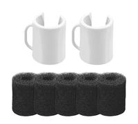 Kit de remplacement 7 pièces pour nettoyeur de piscine Polaris : 2 colliers de sac + 5 brosses à récurer pour tuyau de balayage compatible avec les modèles Vac-Sweep 180, 280, 360, 380, 480 et 3900